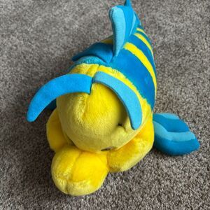 Disneyland Walt Disney World 15"L Ariel's Best Friend Flounder Plush